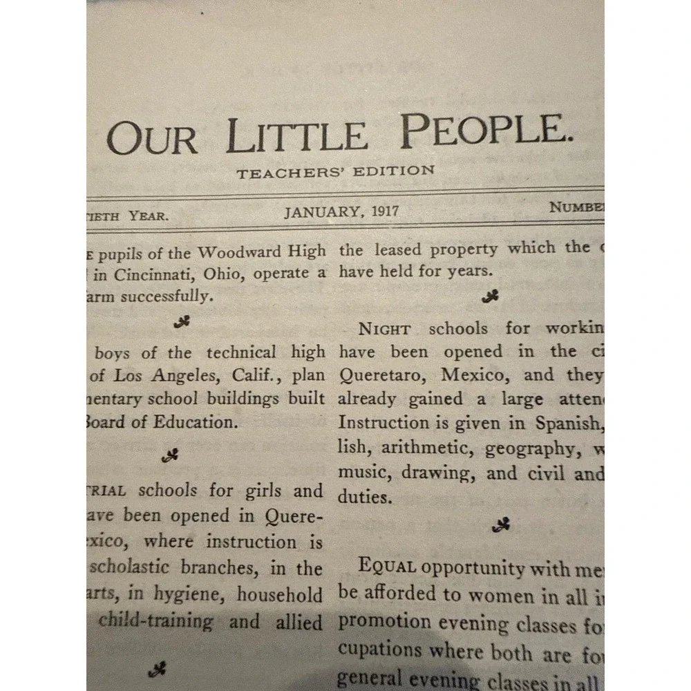 Our Little‎ People Children's Magazines D.H. Knowlton & Co Antique Ephemera Lot